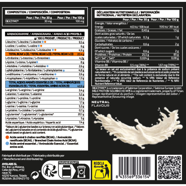 MILK PROTEIN ISOLATE 100%