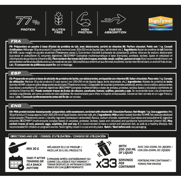 MILK PROTEIN ISOLATE 100%