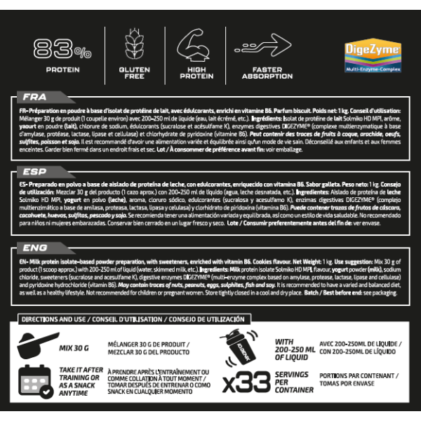 MILK PROTEIN ISOLATE 100%