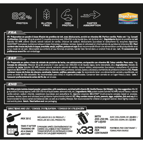 MILK PROTEIN ISOLATE 100%