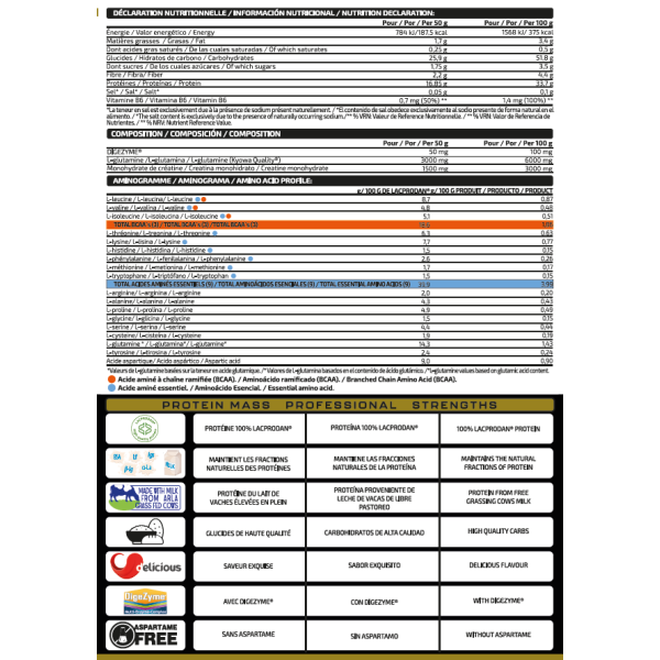 PROTEIN MASS PROFESSIONAL 4 KG