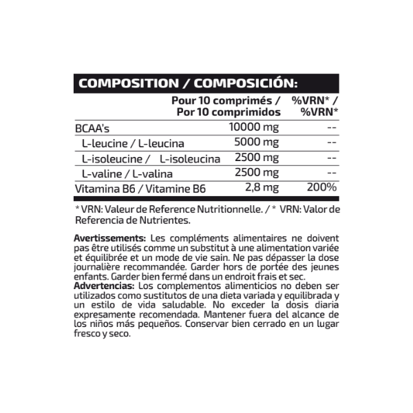 BCAA'S PRO 2:1:1 (150 comprimidos)