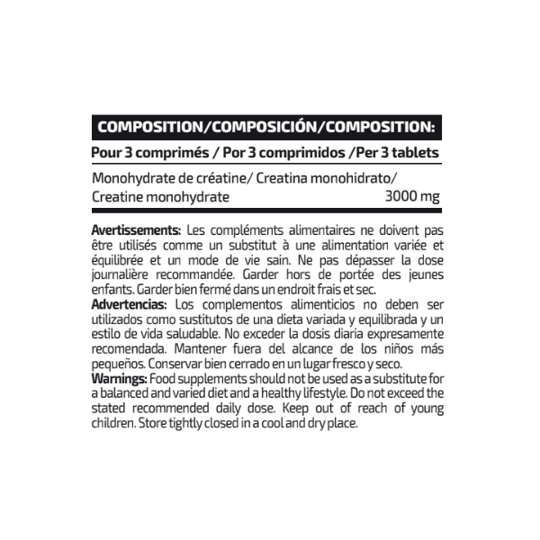 Creatine 3000 (30 comprimidos)