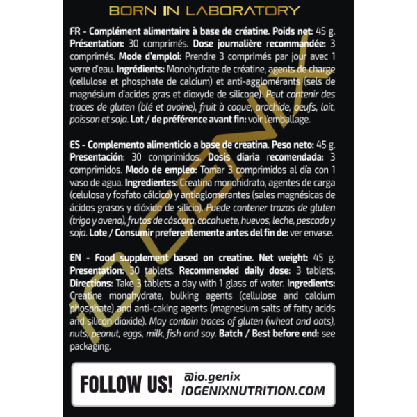 Creatine 3000 (30 comprimidos)
