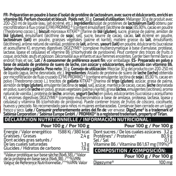 Monodosis Isolate Professional 30g