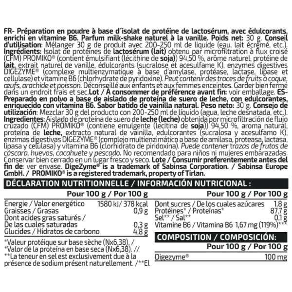 Monodosis Isolate Professional 30g