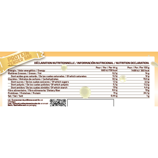 Protein Tender Bar (18 unidades)
