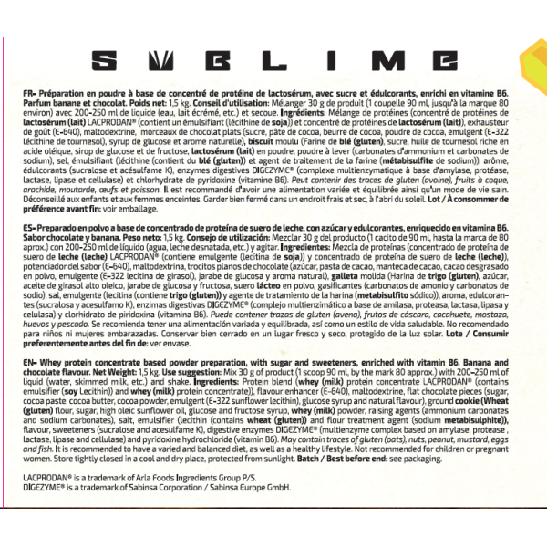 WHEY SUBLIME 1,5KG