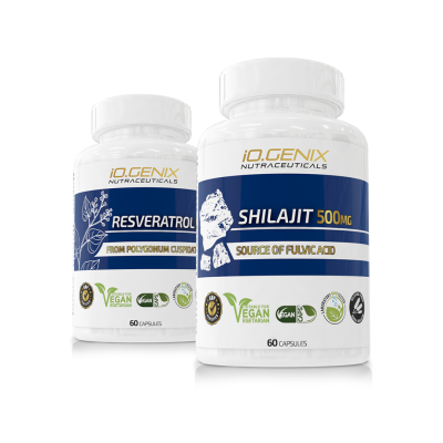 Pack Shilajit caps + Resveratrol 60caps - IO GENIX