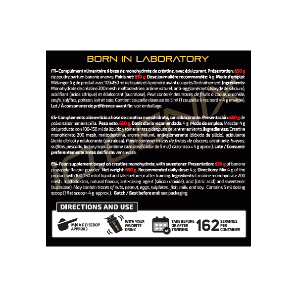 CREATINE MICRONIZED 650G LIMITED EDITION