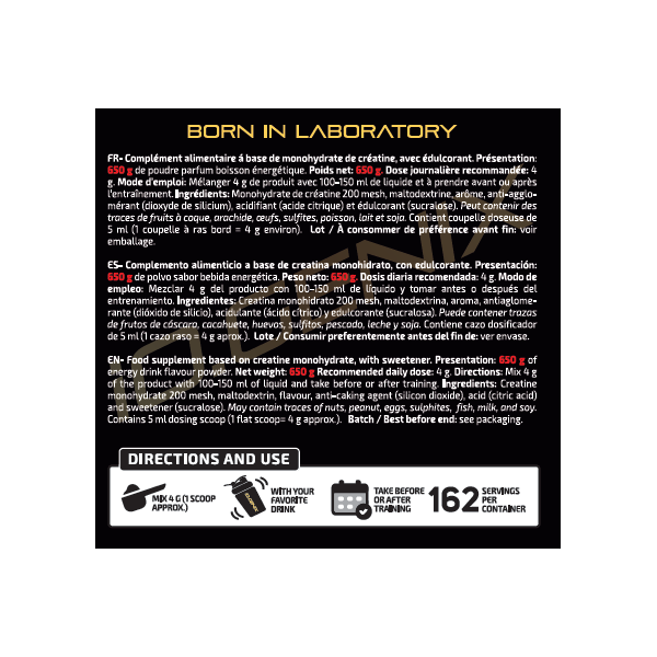CREATINE MICRONIZED 650G LIMITED EDITION