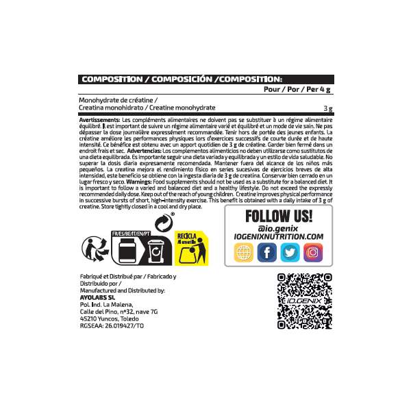 CREATINE MICRONIZED 650G LIMITED EDITION
