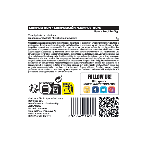 CREATINE MICRONIZED 650G LIMITED EDITION