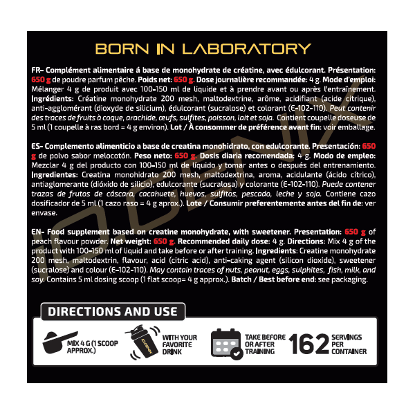 CREATINE MICRONIZED 650G LIMITED EDITION