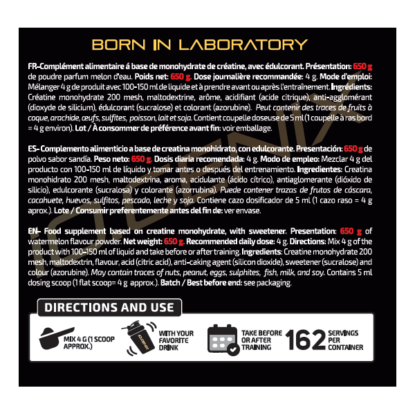CREATINE MICRONIZED 650G LIMITED EDITION