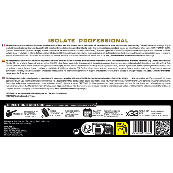 ISOLATE PROFESSIONAL 1KG