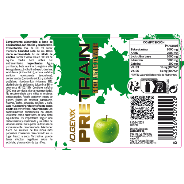 VIAL RUSSIAN ROULETTE 60ML - MANZANA