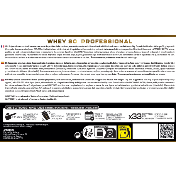 WHEY 80 PROFESSIONAL 1 KG