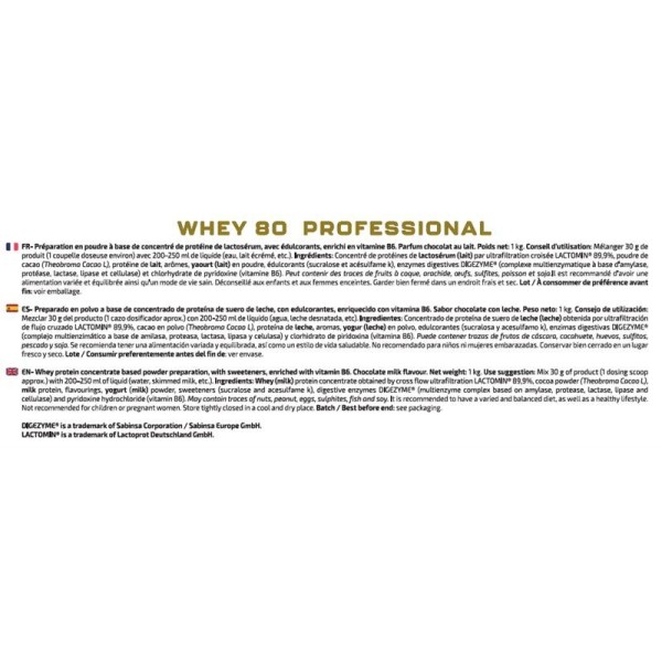 WHEY 80 PROFESSIONAL 1 KG