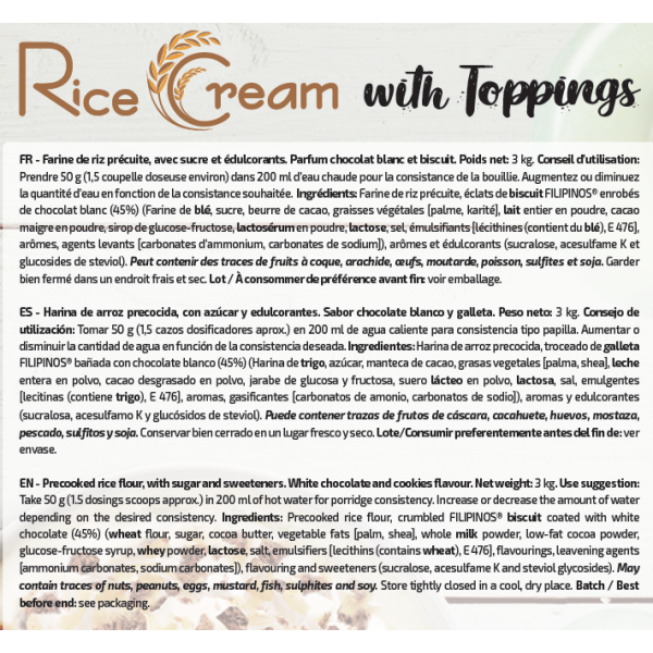 Crema de Arroz 3KG