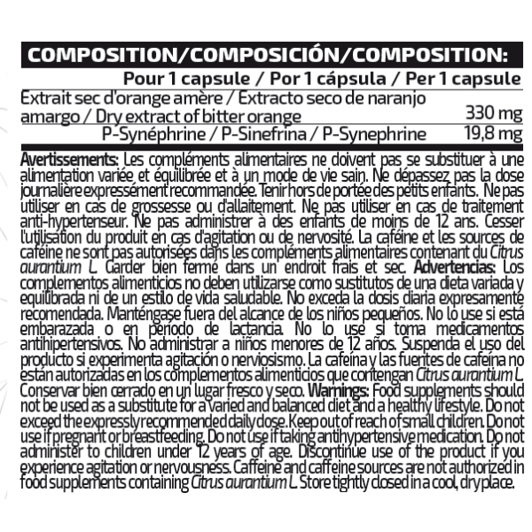 PURE SYNEPHRINE 200 Cápsulas