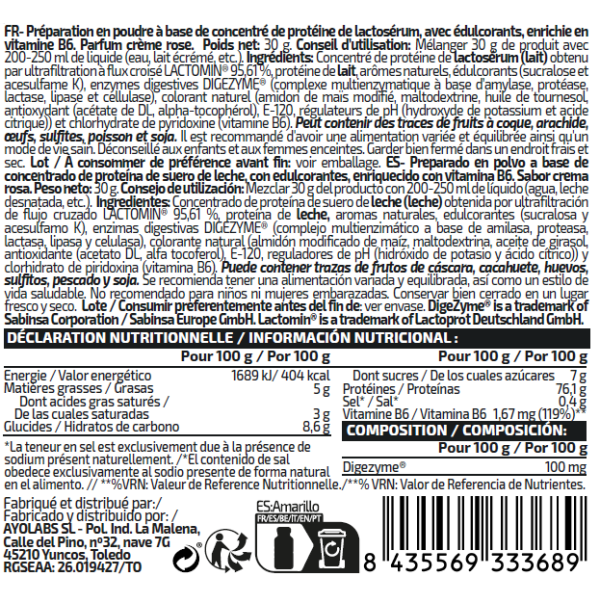Monodosis Whey 80 Professional 30g