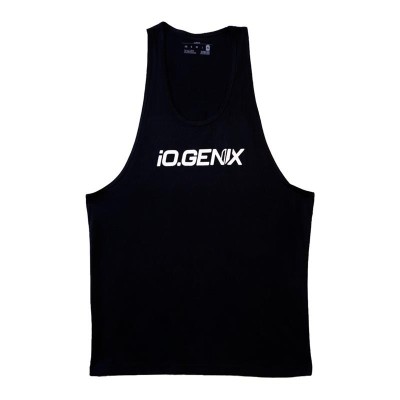Camiseta de tirantes - Camiseta de entrenamiento Negra | iO.GENIX Nutrition