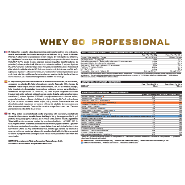 WHEY 80 PROFESSIONAL 500G