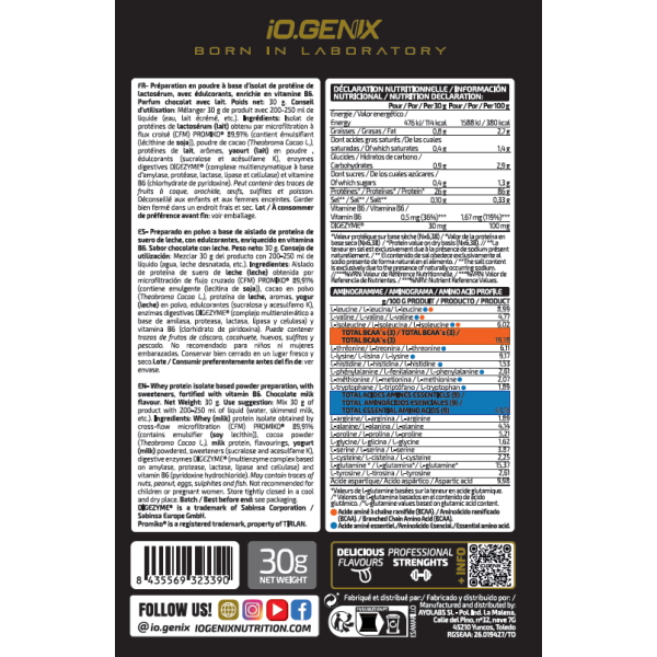 Sobres Monodosis Isolate - 30g