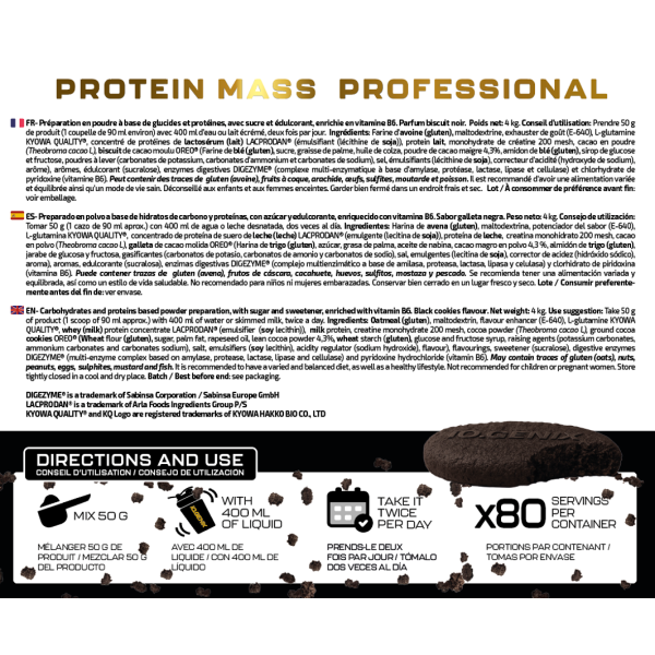 PROTEIN MASS PROFESSIONAL 4 KG