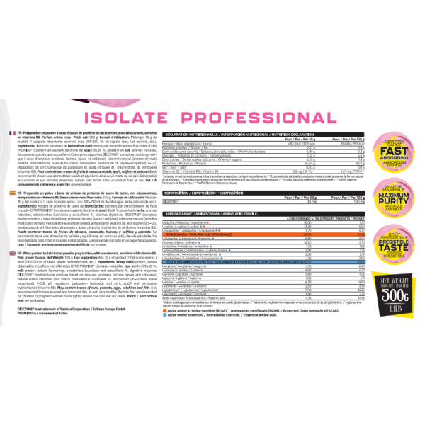 ISOLATE PROFESSIONAL 500G