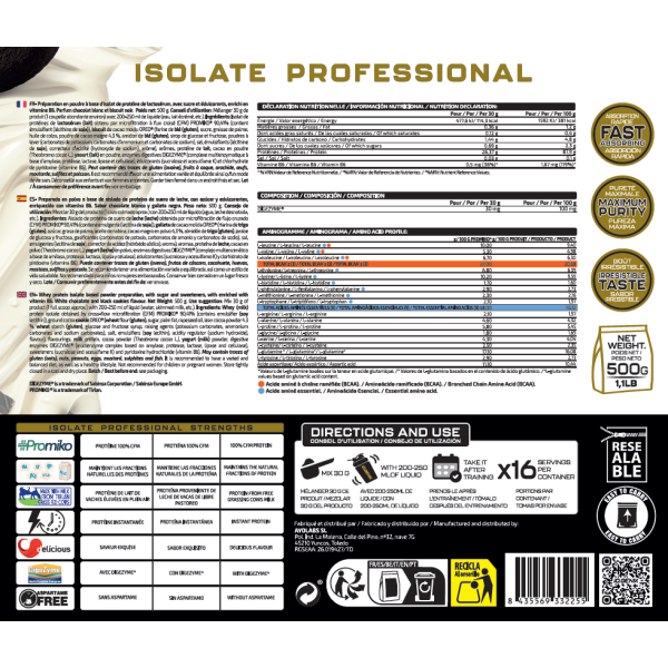 ISOLATE PROFESSIONAL 500G