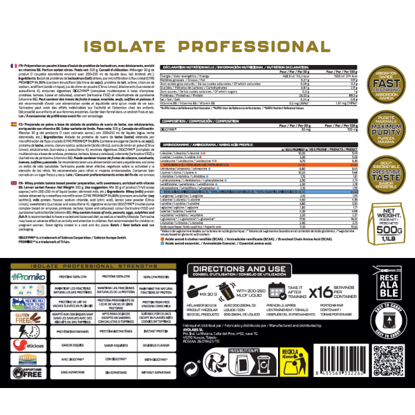 ISOLATE PROFESSIONAL 500G
