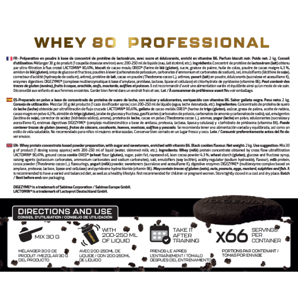 WHEY 80 PROFESSIONAL 2 KG