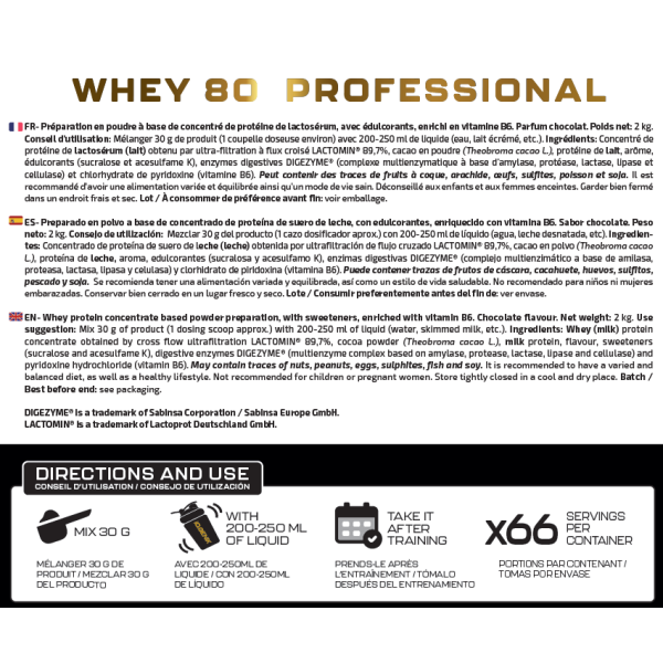 WHEY 80 PROFESSIONAL 2 KG