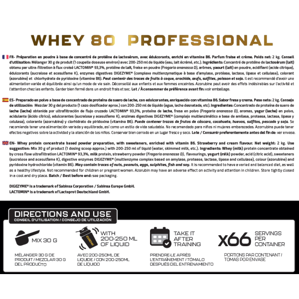 WHEY 80 PROFESSIONAL 2 KG
