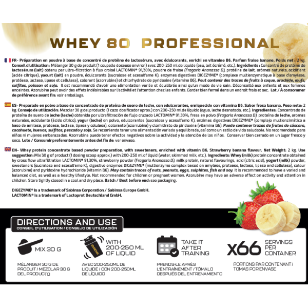 WHEY 80 PROFESSIONAL 2 KG