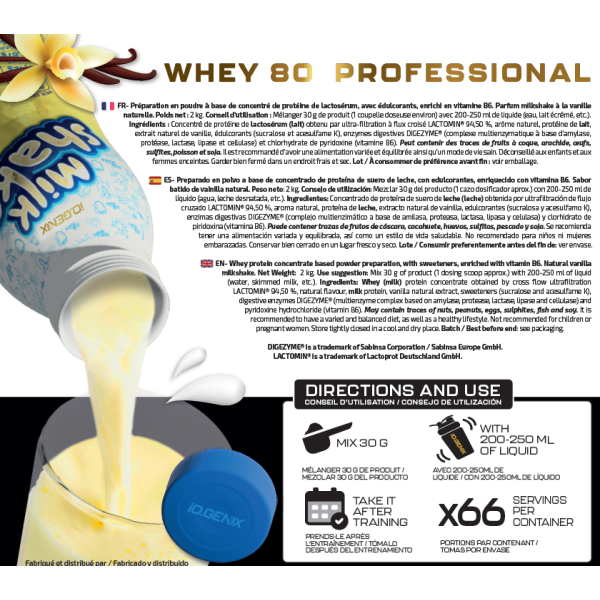 WHEY 80 PROFESSIONAL 2 KG