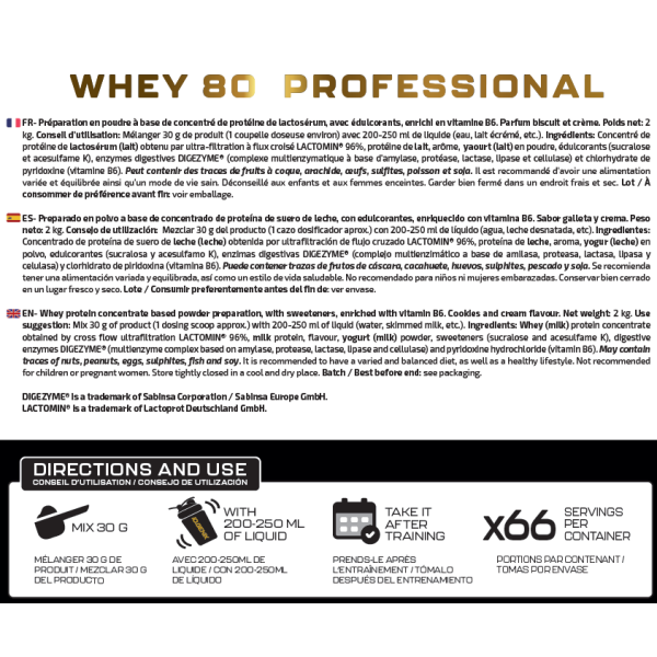 WHEY 80 PROFESSIONAL 2 KG