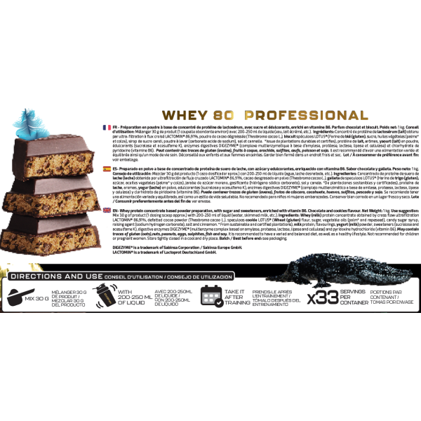 WHEY 80 PROFESSIONAL 1 KG