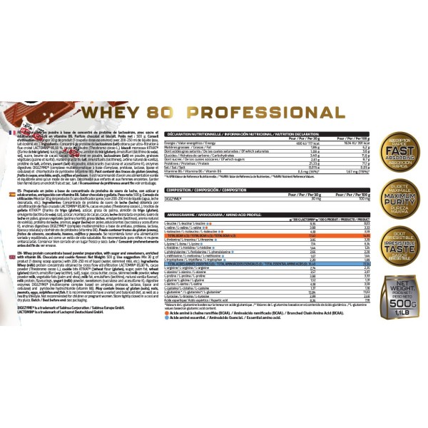 WHEY 80 PROFESSIONAL 500G