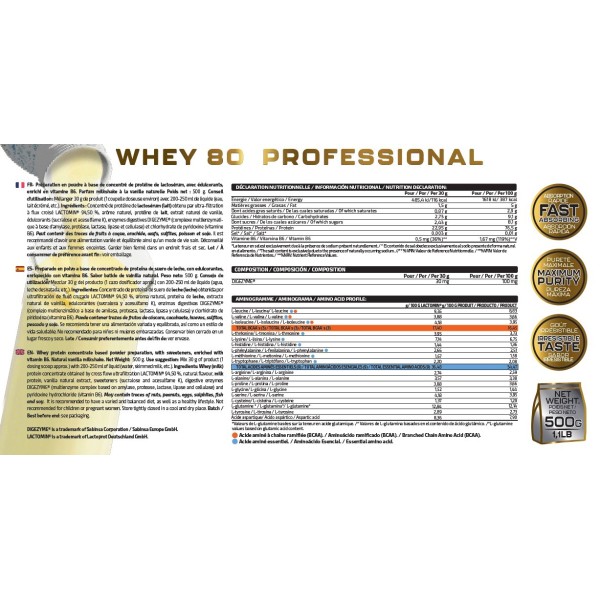 WHEY 80 PROFESSIONAL 500G