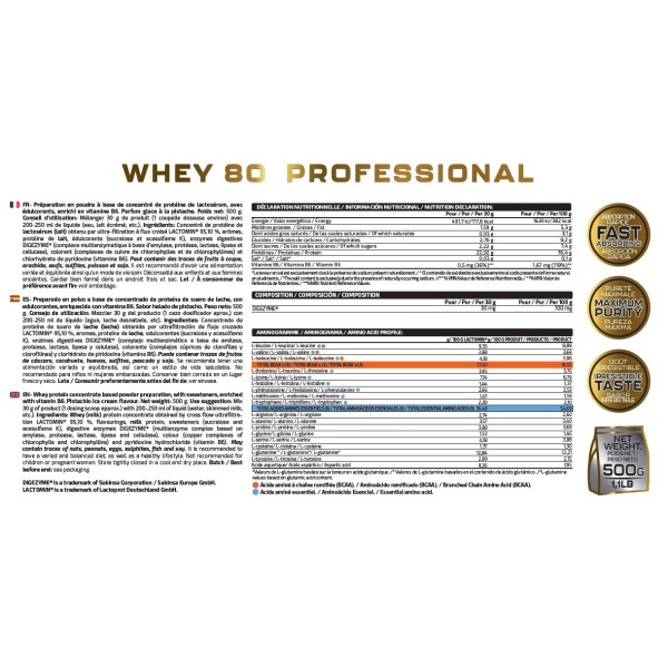 WHEY 80 PROFESSIONAL 500G