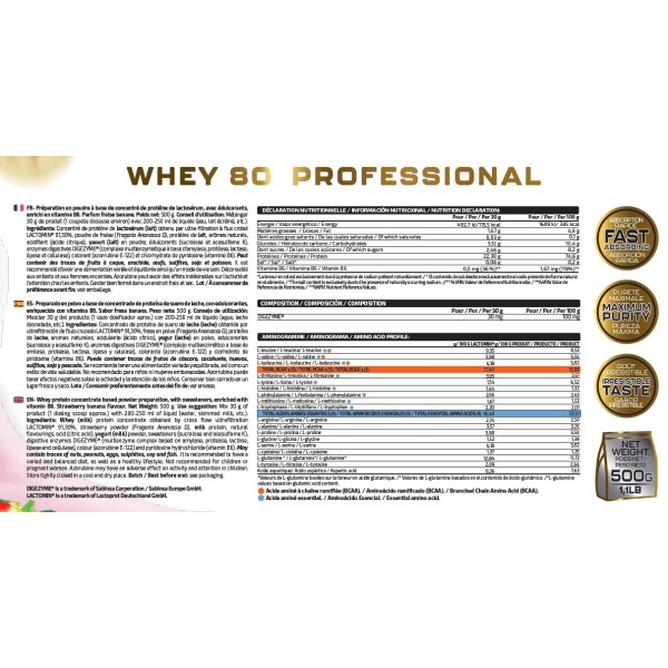WHEY 80 PROFESSIONAL 500G