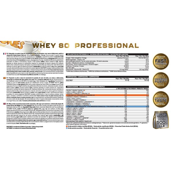 WHEY 80 PROFESSIONAL 500G