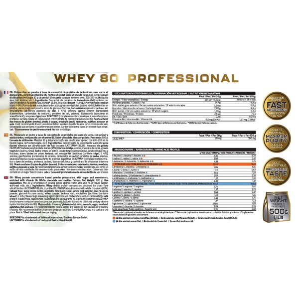 WHEY 80 PROFESSIONAL 500G