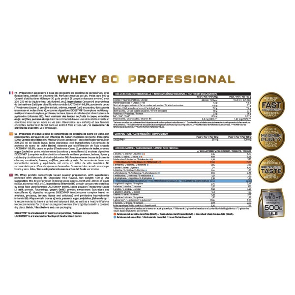 WHEY 80 PROFESSIONAL 500G