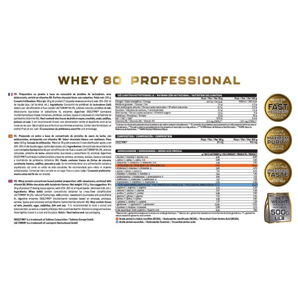 WHEY 80 PROFESSIONAL 500G