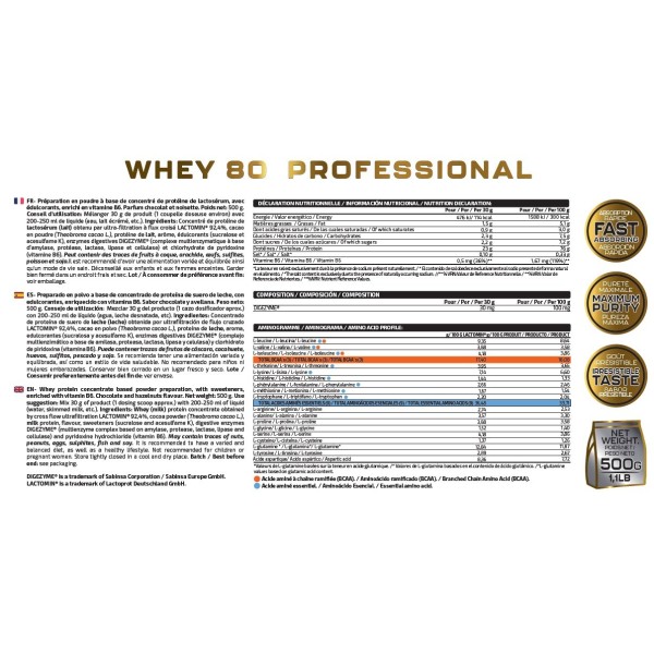 WHEY 80 PROFESSIONAL 500G