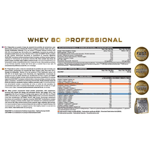 WHEY 80 PROFESSIONAL 500G